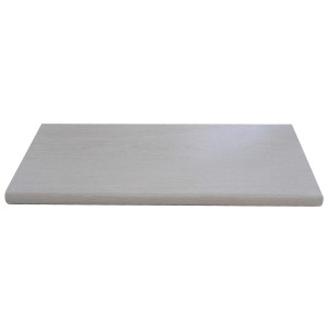 MENSOLA IN LEGNO 6 PZ. BORDO TONDO CM.80X20X1,8 COLORE ROVERE SBIANCATO