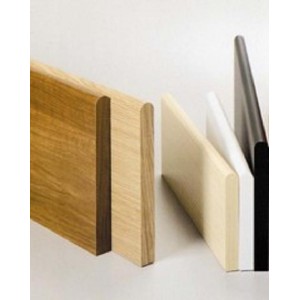 MENSOLA IN LEGNO 6 PZ. BORDO TONDO CM.80X20X1,8 COLORE ROVERE SBIANCATO