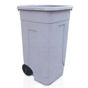 PATTUMIERA LT.100 CON RUOTE SENZA COPERCHIO BIDONE RACCOLTA RIFIUTI