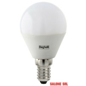 LAMPADA RISPARMIO ENERGETICO LED BEGHELLI SFERA 10PZ LAMPADINA E14 W3,5 FREDDA 4000K