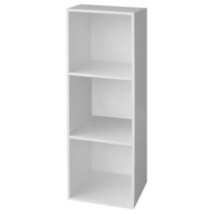 KIT MOBILE LIBRERIA IN MELAMINICO Mod. CUBO 31X29,5X91H COLORE BIANCO
