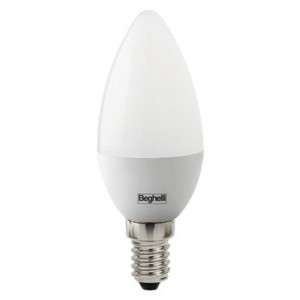 LAMPADA RISPARMIO ENERGETICO LED BEGHELLI OLIVA 10PZ LAMPADINA E14 W3,5 FREDDA 4000K