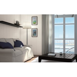 DOGA DI RIVESTIMENTO MURALE 10 pz. PVC CM 260X10X1 BIANCO