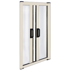 ZANZARIERA 2 ANTE AVORIO ORIZZONTALE IRS-CE 60/320x250H BALCONE RIDUCIBILE