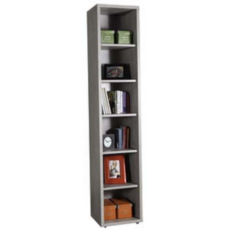PRATICO KIT LIBRERIA CM 35,7X44X217H IN MELAMINICO COLORE CEMENTO