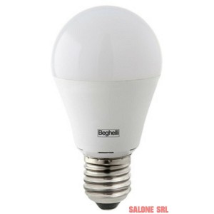 LAMPADA 10PZ BEGHELLI LED 56933 GOCCIA E27 W12 CALDA 3000K LAMPADINA