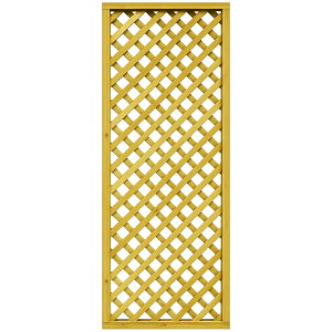 Pannello grigliato frangivista 90xh180 cm in legno di pino impregnato