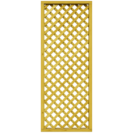 Pannello grigliato frangivista 90xh180 cm in legno di pino impregnato