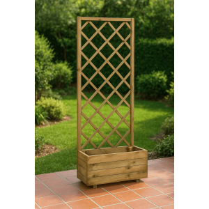 Fioriera in legno 70x35xh140 cm " ECOFLORA "
