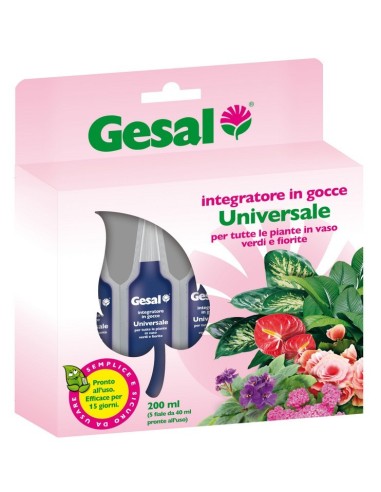 GESAL CONCIME UNIVERSALE GOCCE 5 FIALE DA 40 ML. CONF.12 PEZZI