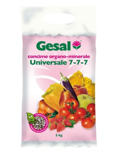 GESAL CONCIME UNIVERSALE GRANULATO ORGANO - MINERALE 7-7-7 KG.5