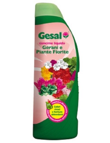 GESAL CONCIME GERANI E PIANTE FIORITE LIQUIDO ML.1000 CONF.12 PEZZI