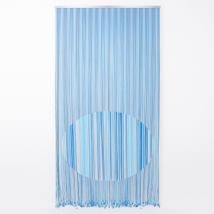 TENDA MOSCHIERA CORDONCINO CM.125X240 AZZURRO  ZANZARIERA ANTI MOSCHE