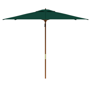 OMBRELLONE TONDO IN LEGNO MT.2,50 COLORE VERDE