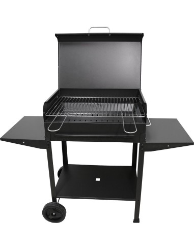 BARBECUE A CARBONE POLIFEMO CM.60X40X95H GRIGLIA REGOLABILE CON RUOTE