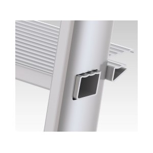 SCALA IN ACCIAIO E ALLUMINIO MOD. MISTA – 4 GRADINI