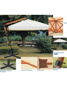 Giardini del Re Copertura Gazebo 3x4 mt Top in Poliestere colore Bianco