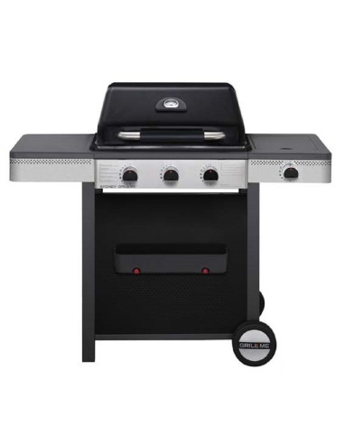 BARBECUE A GAS GRILL ME RIO 3+1 CON 2 GRIGLIE GHISA E FORNO 126X58X109H