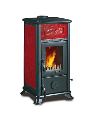 STUFA A LEGNA KW 6,8 DORELLA L8 195 M³ NORDICA EXTRAFLAME BORDEAUX