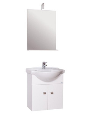 MOBILE BAGNO SOSPESO EMMA CM.58 COMPLETO COLORE BIANCO