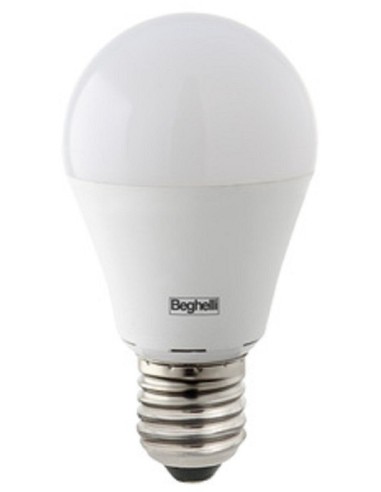 LAMPADA 10PZ BEGHELLI LED 56972 GOCCIA E27 W10 FREDDA 6500K LAMPADINA