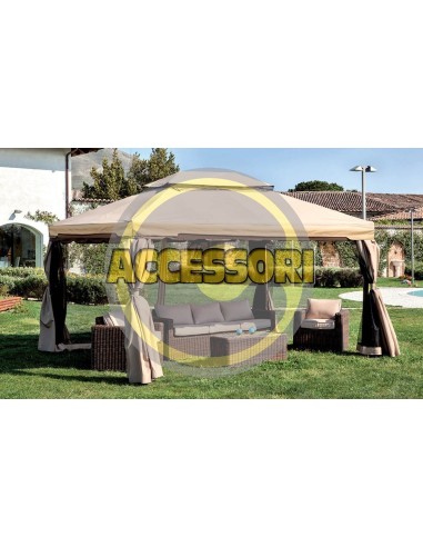 RICAMBIO SET 4 TELI MOSCHIERA PER GAZEBO ADVENTURE MAGNUM 360X480 ZANZARIERE