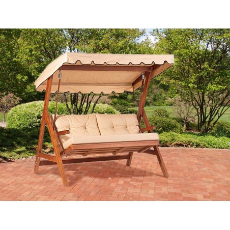 Dondolo in legno Cipro 170X110X180H