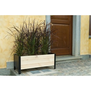 Fioriera Lavanda 58x36xh32 in legno e metallo