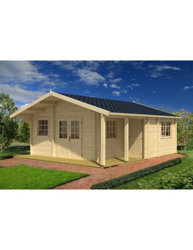 Casa Casetta cottage YUCON in legno GARTENPRO cm 575x575x306/218H