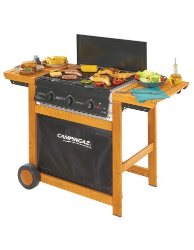 BARBECUE CAMPINGAZ METANO GPL DUALGAS ADELAIDE 3 WOODY DG