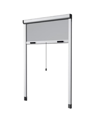 ZANZARIERA VERTICALE RIDUCIBILE 100X170 A RULLO CON FRIZIONE BIANCA MADE IN ITALY