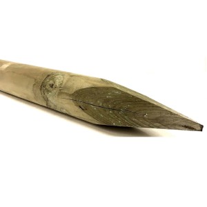 20pz. palo pali in legno di pino impregnati con punta cm.4x250 - Losa
