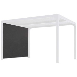 Tenda accessoria per Pergola bioclimatica PER 240X300 e 360x300 con binario per lato 3,00 m, colore grigio