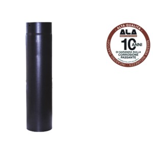 TUBO PER STUFA SMALTATO IN ACCIAIO PESANTE ALA TOP NERO 13X50