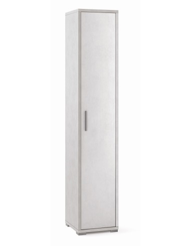 Mobile Colonna 1 Anta H199 L39 P41 Cm colore Bianco Ossido Db384k Sarmog