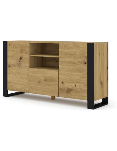 Mobile Credenza Cm 158 x 40 x 84H Mondi colore Rovere Rustico