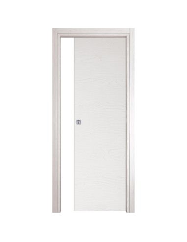 Porta scorrevole modello Microtec colore Bianco Frassinato 210x70 Cm