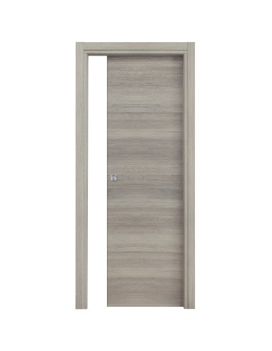 Porta scorrevole modello Microtec colore Rovere Grigio 210x70 Cm