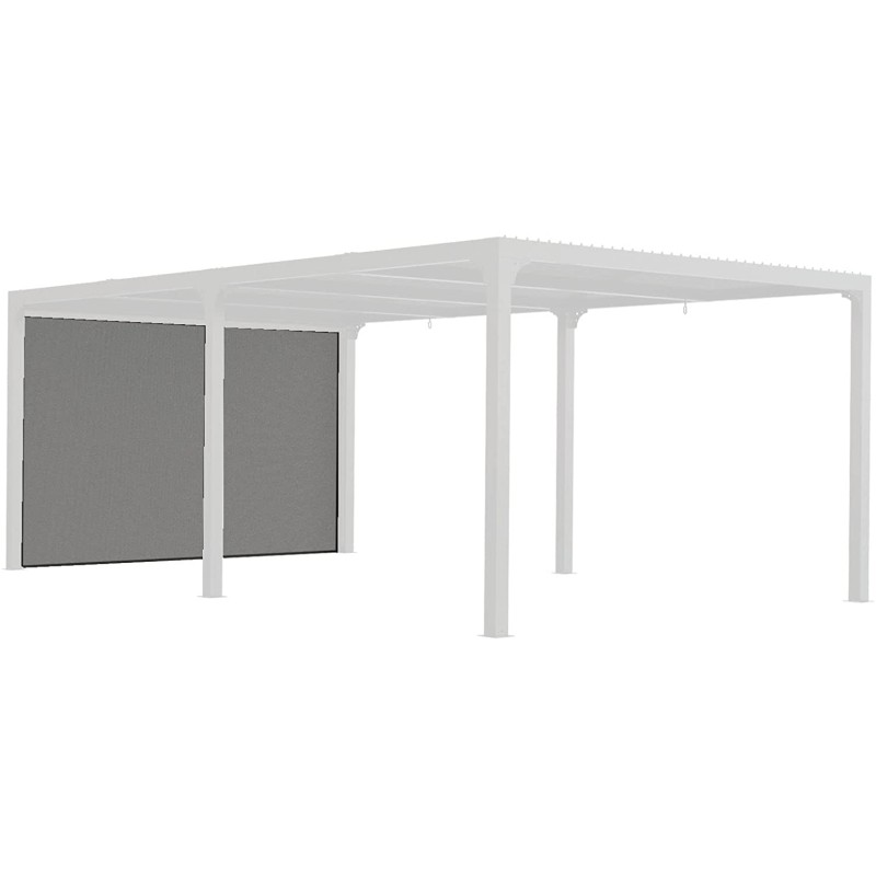 Tenda accessoria per Pergola bioclimatica PER 360x300 e 360x600 con binario per lato 3,60 m, colore grigio Tenda accessoria per Pergola bioclimatica PER 360x300 e 360x600 con binario per lato 3,60 m, colore grigio