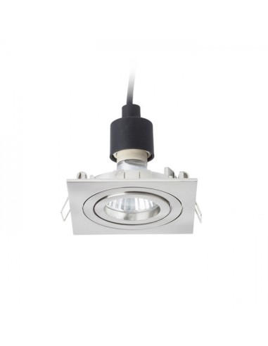 Faretto lampada MURO SQ da incasso nichel opaco 230V GU10 50W