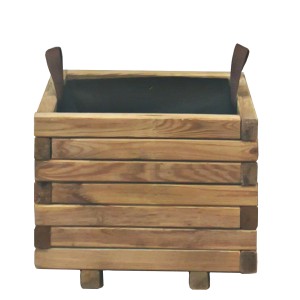 FIORIERA IN LEGNO GLADYS 40x40xH 30,5 CM