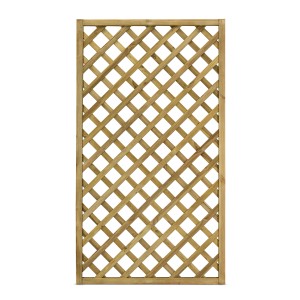 PANNELLO GRIGLIATO TRENDY IN LEGNO dim. 90X180 cm FORO 9X9 CM e CORNICE 34X34