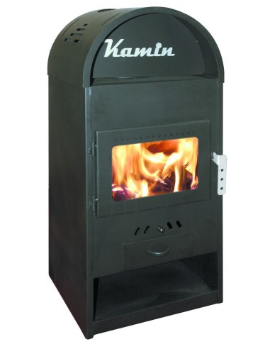 STUFA A LEGNA 9KW PER 180MC. KAMIN ANTRACITE 45x41xH98 cm