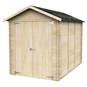 CASETTA DI LEGNO FIAMMA BH16 dim. 178X273 cm PORTA DOPPIA CIECA