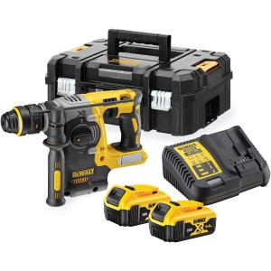 DeWalt Tassellatore a percussione SDS Plus 5.0 Ah con doppia batteria e valigetta DCH273P2T-QW