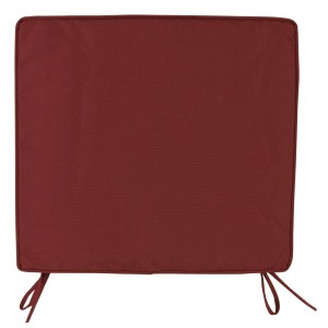 CUSCINO BOX PER SEDIA COLORE BORDEAUX CM.38X41 - SPESSORE 5 CM. - SET 6 PEZZI