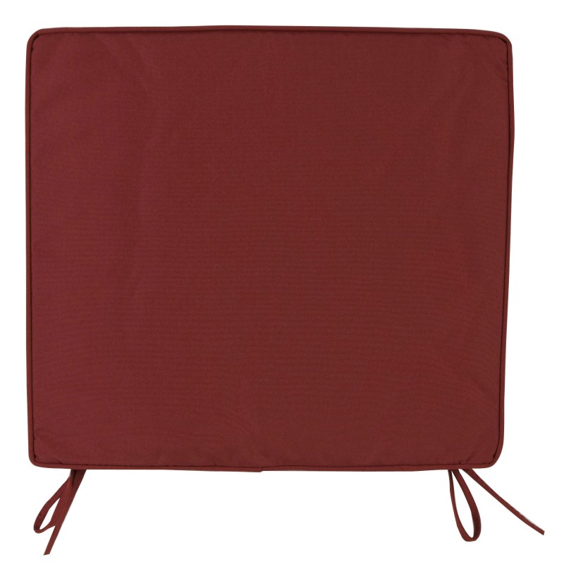 CUSCINO BOX PER SEDIA COLORE BORDEAUX CM.38X41 - SPESSORE 5 CM. - SET 6 PEZZI CUSCINO BOX PER SEDIA COLORE BORDEAUX CM.38X41 - SPESSORE 5 CM. - SET 6 PEZZI