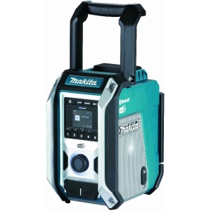 Makita Radio portatile da cantiere caricabatterie + funzione Bluetooth e porta USB DMR115
