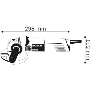 Bosch Smerigliatrice angolare frullino GWS1400 linea BLU Professionale 230 V, 125 Mm