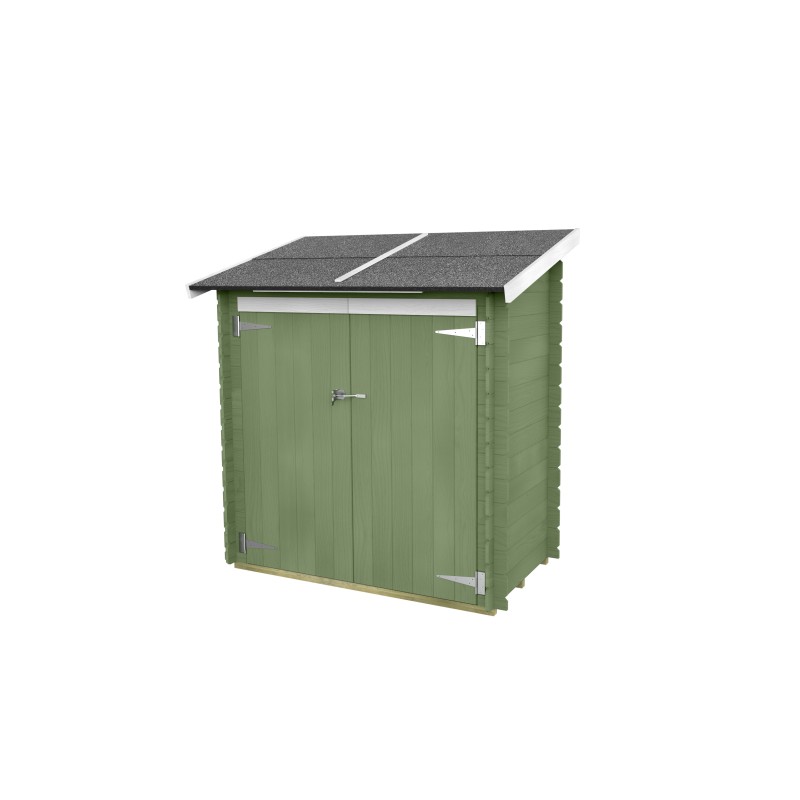 CASETTA DI LEGNO ADDOSSATA AMBROGIO BH16 dim. 155x85 cm PORTA DOPPIA CIECA COLOR VERDE SALVIA CASETTA DI LEGNO ADDOSSATA AMBROGIO BH16 dim. 155x85 cm PORTA DOPPIA CIECA COLOR VERDE SALVIA
